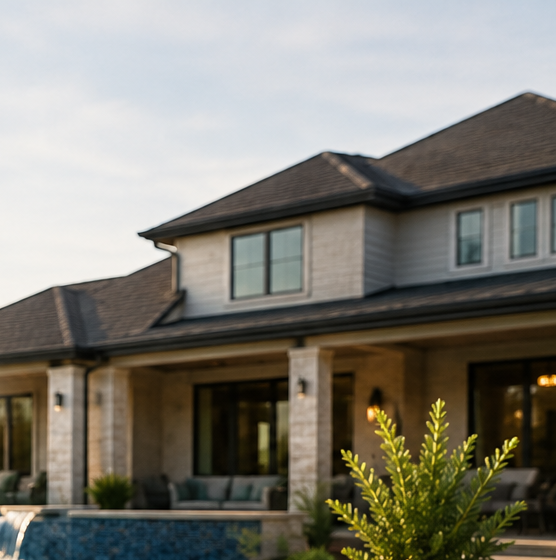 Custom infinity pool built by J. Oliver Pools with full permitting and HOA approval handled, Texas Hill Country